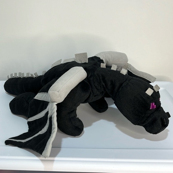 Minecraft Ender Dragon Black 21 Inch Plush Plushy Large Kids Toy Stuffed Animal - Picture 8 of 8